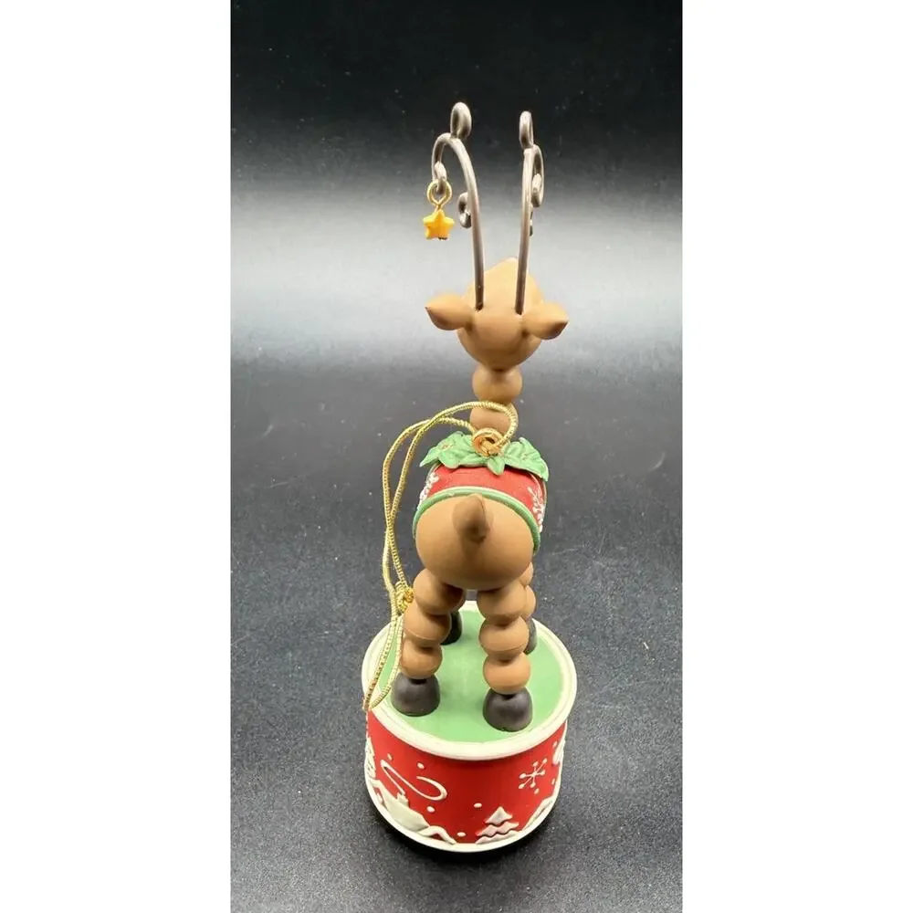 Hallmark Keepsake Ornament Wiggle-Wobble Reindeer QXG3086 No Box Lo16